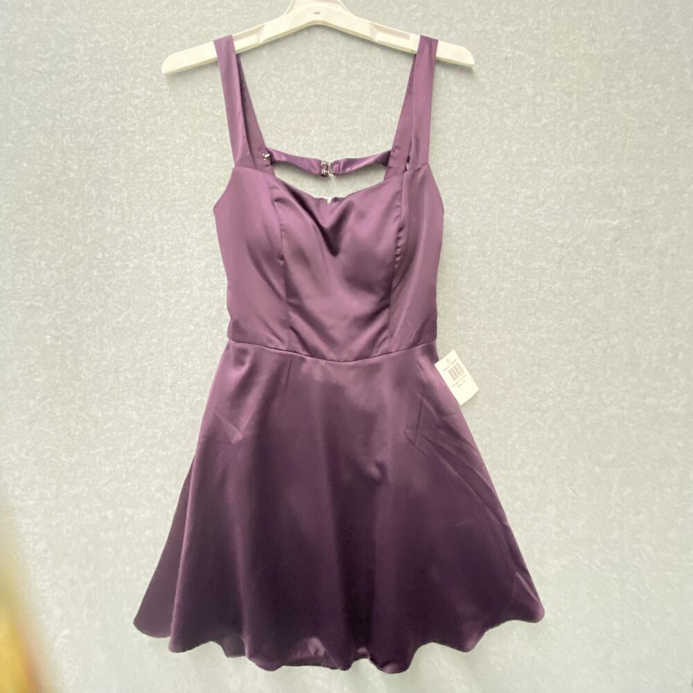 Y2K Babydoll Goth Whimsigoth Dress Womens 7/8 HOCO prom Satin Cocktail Party